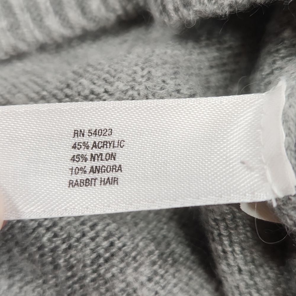 🐞Gap Gray Angora Blend Lightweight Button Should… - image 8